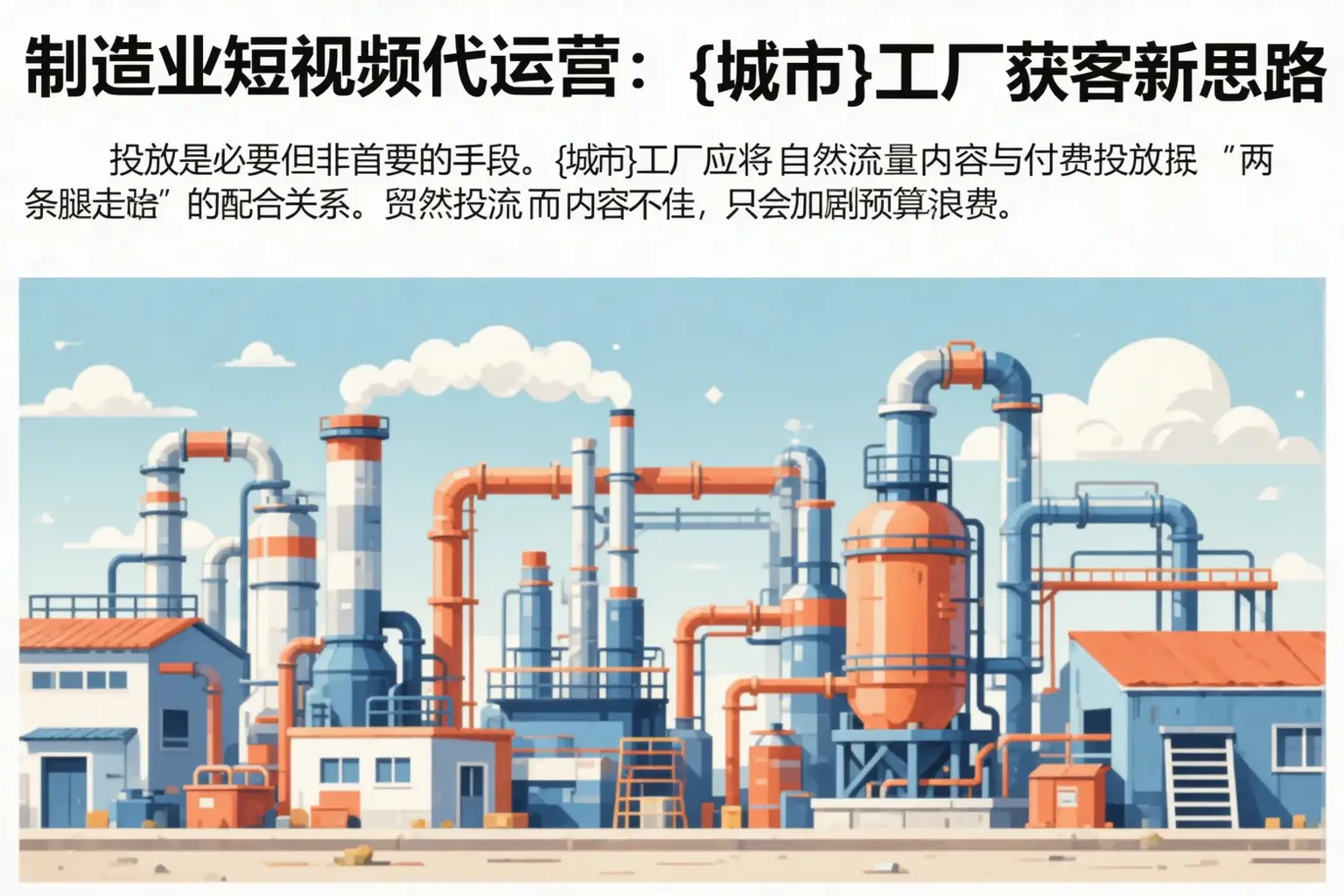 制造业短视频代运营:盐亭工厂获客新思路